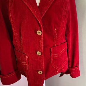 Christopher Blue red jacket